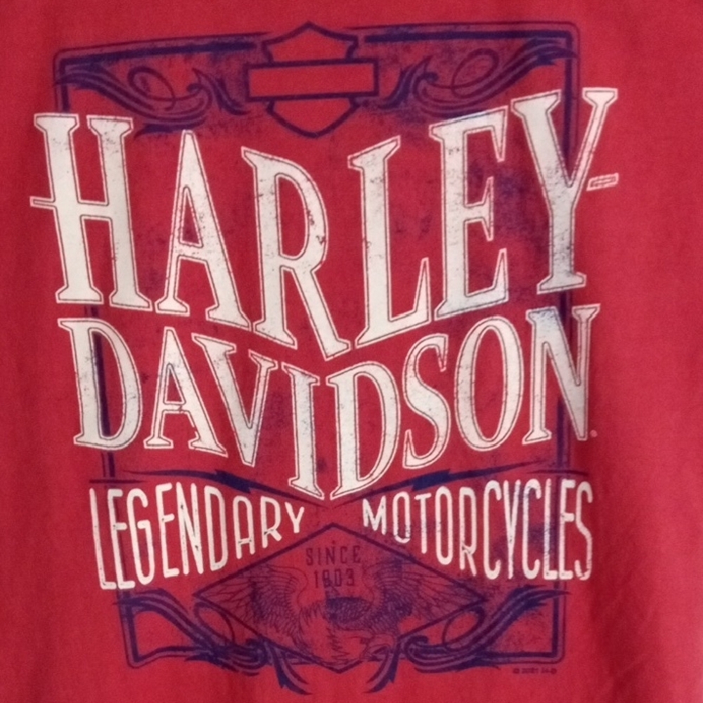 Harley-Davidson Red Short Sleeve Tee Men’s Large